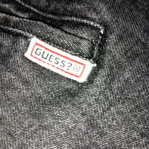 Vintage Guess Georges Marciano Denim Blazer Jacket USA Made 80s Double Breasted - Picture 8 of 16